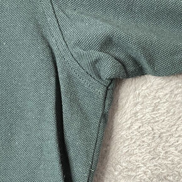 Vintage 90s Reebok Ringer Tee Green‎ & White Logo Shirt XL - Picture 7 of 12